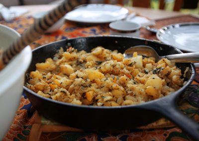 potatoes in cast iron pan dupage sustainability